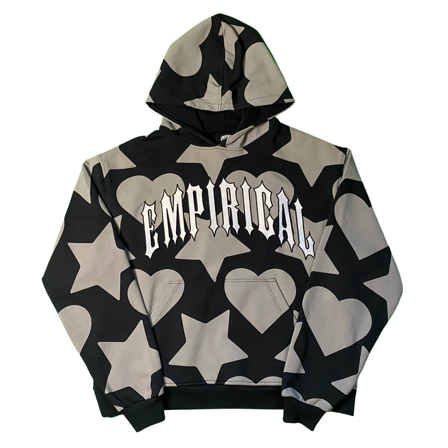 Stars & Hearts Embroidered Logo Hoodie